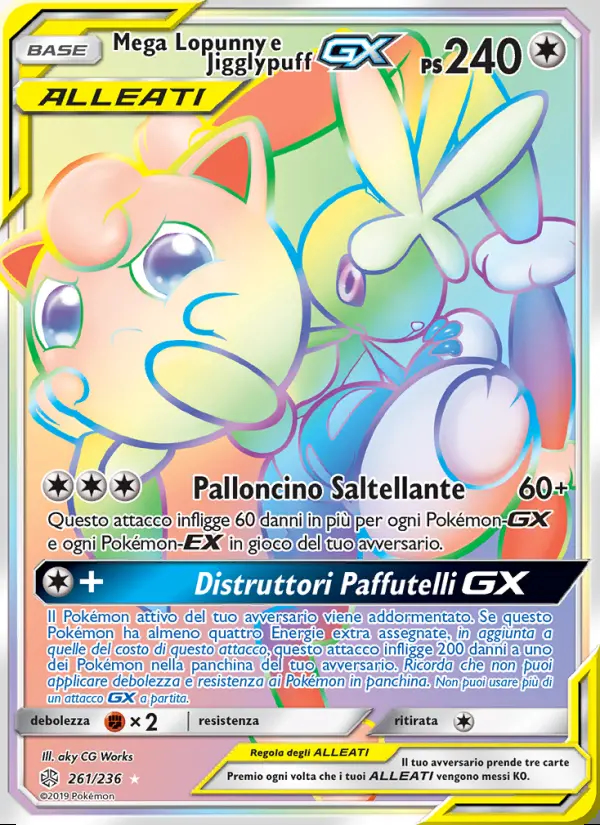 Image of the card Mega Lopunny e Jigglypuff GX