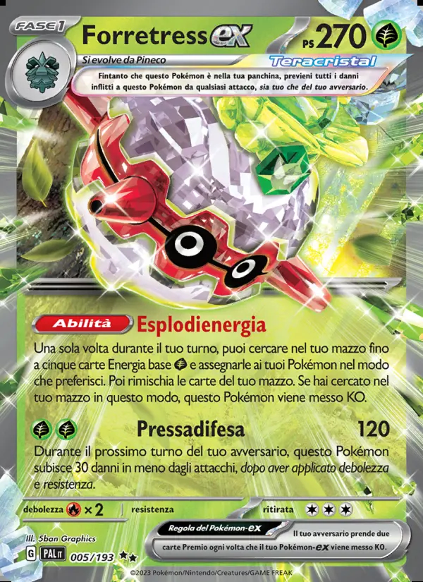 Image of the card Forretress-ex