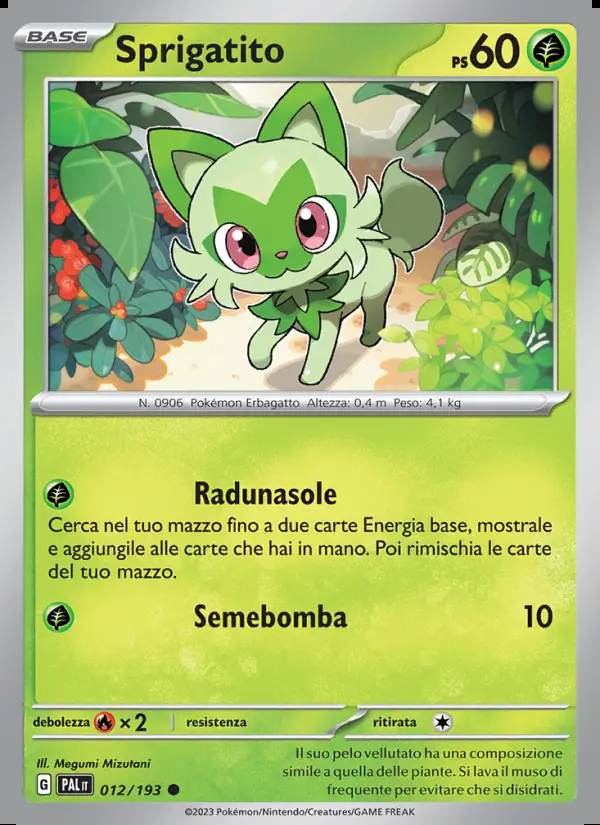 Image of the card Sprigatito