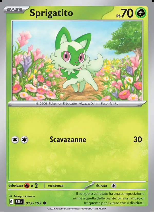 Image of the card Sprigatito