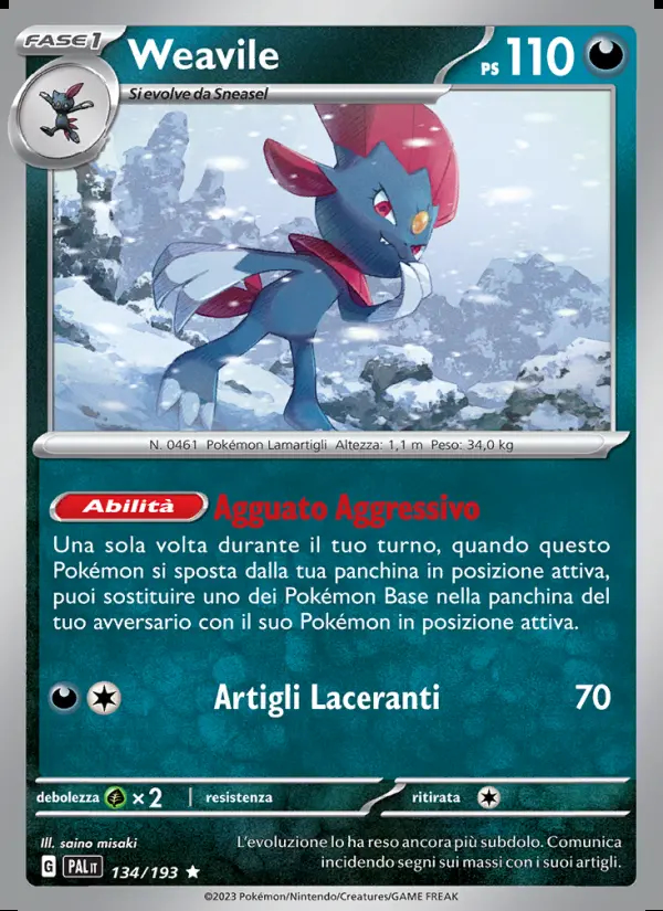 Image of the card Weavile