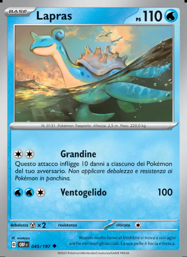 Image of the card Lapras