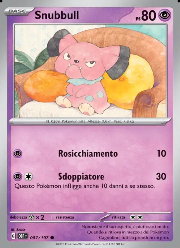 Image of the card Snubbull