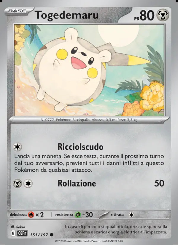 Image of the card Togedemaru