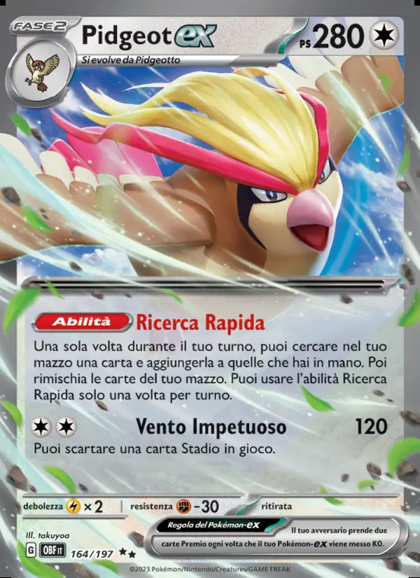 Image of the card Pidgeot-ex