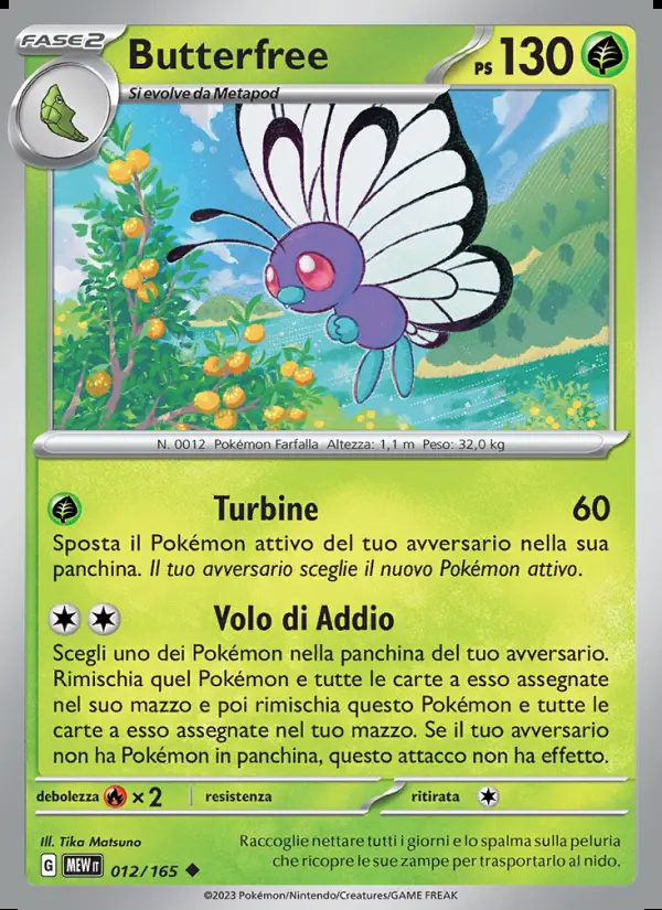 Image of the card Butterfree