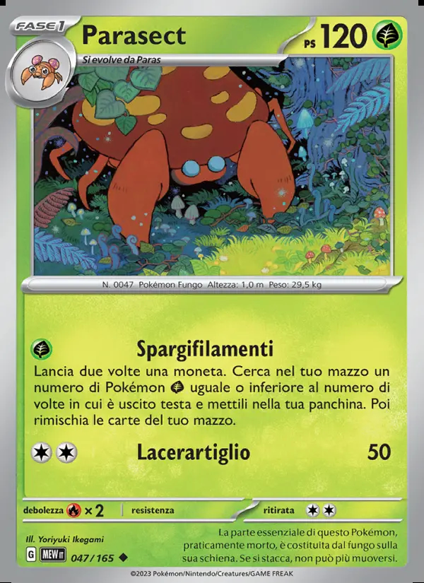 Image of the card Parasect