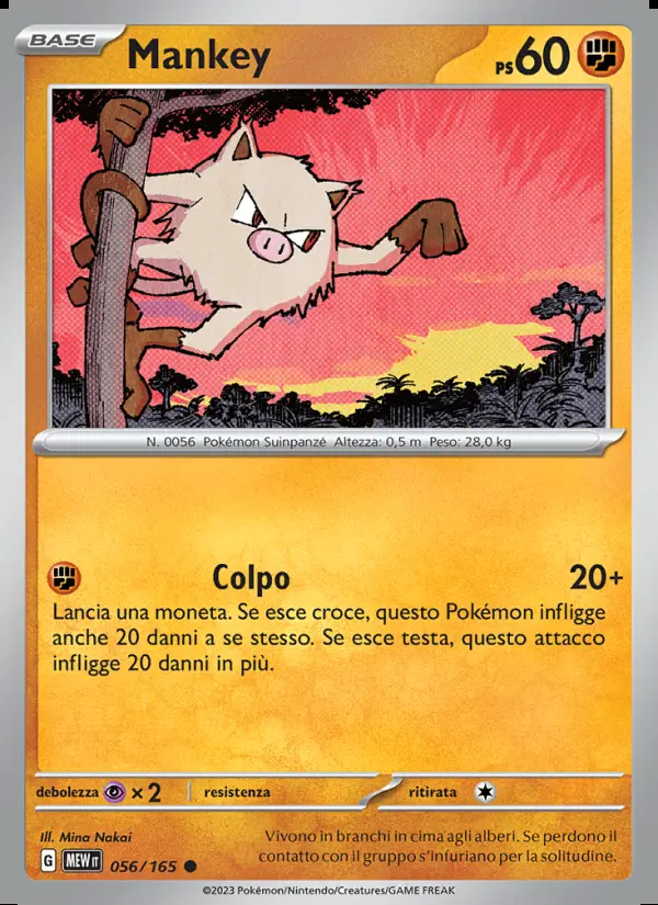 Image of the card Mankey