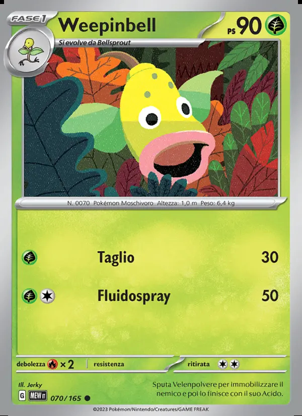 Image of the card Weepinbell