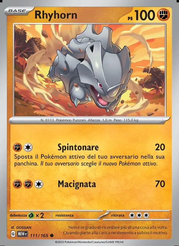 Image of the card Rhyhorn