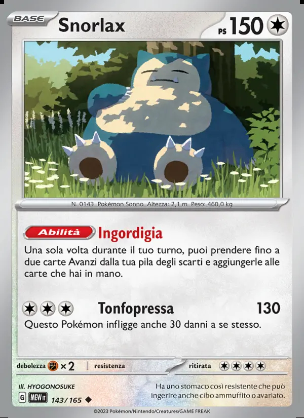 Image of the card Snorlax