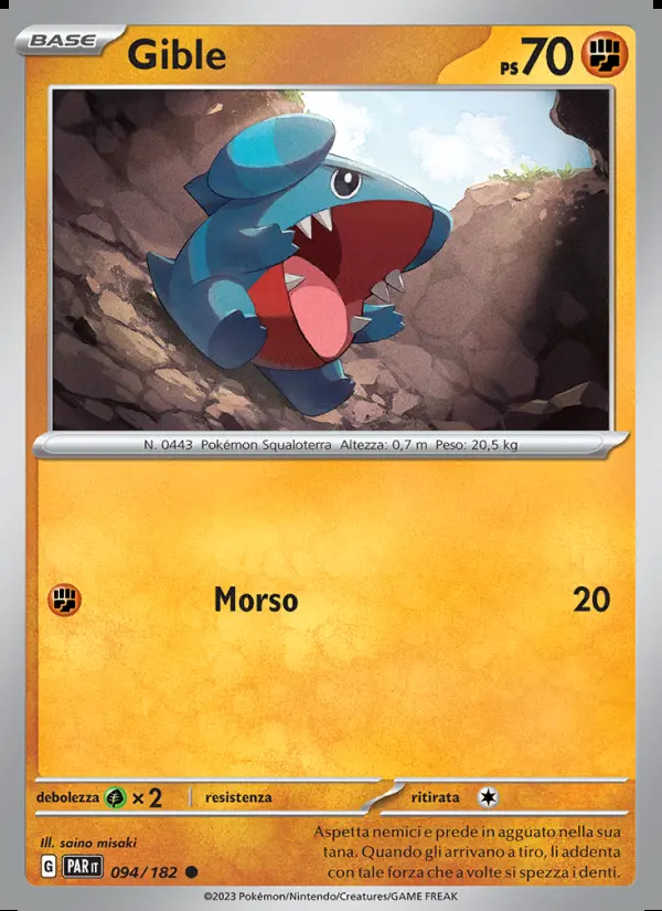 Image of the card Gible