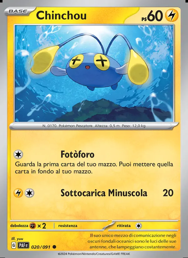 Image of the card Chinchou