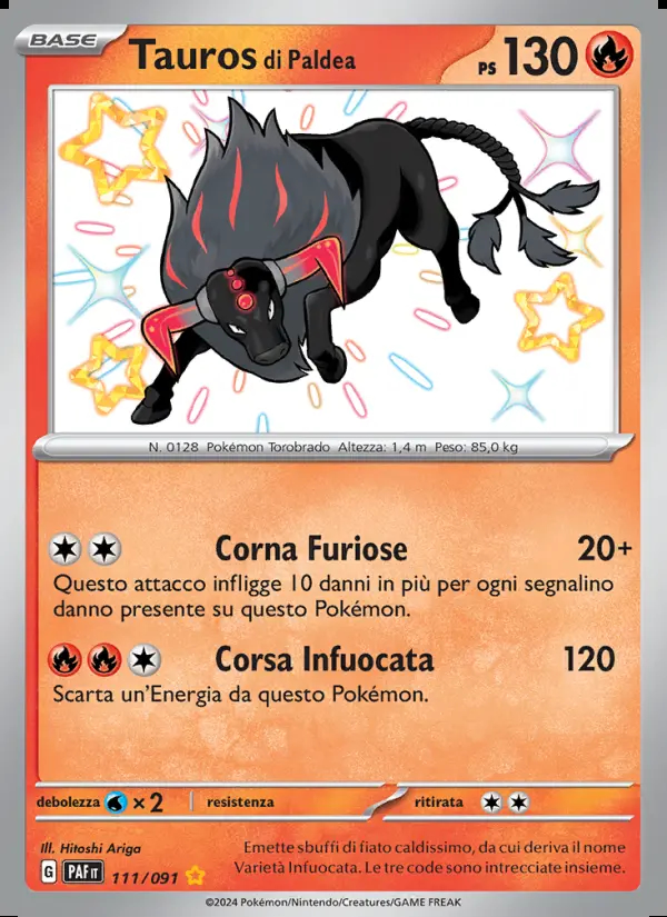 Image of the card Tauros di Paldea