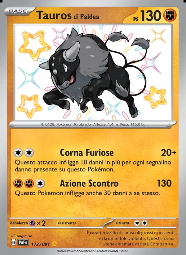 Image of the card Tauros di Paldea