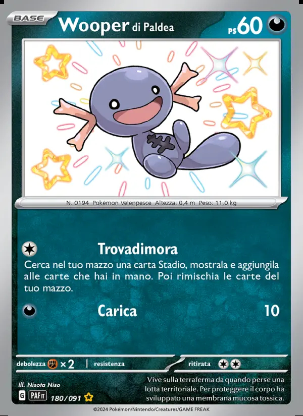 Image of the card Wooper di Paldea