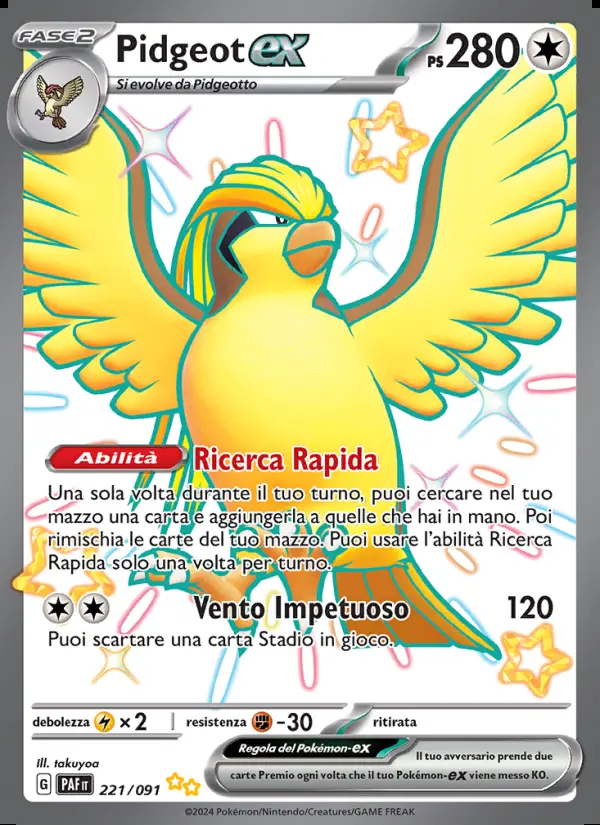 Image of the card Pidgeot-ex