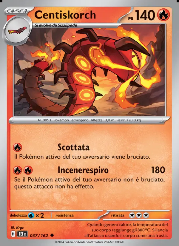 Image of the card Centiskorch