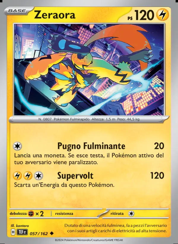 Image of the card Zeraora