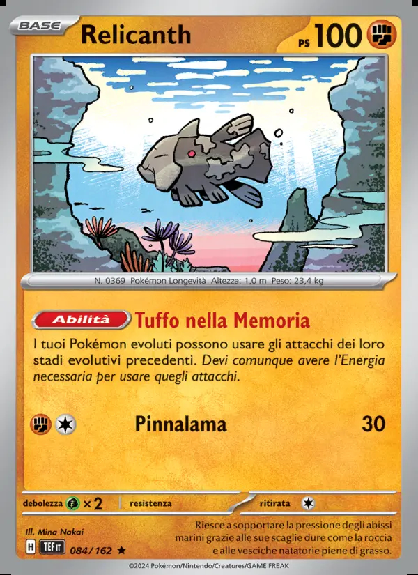 Image of the card Relicanth