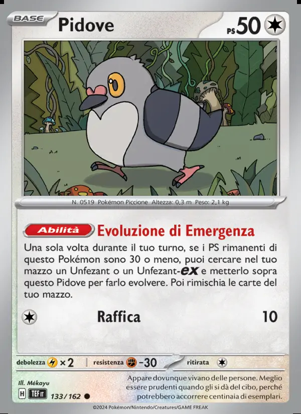 Image of the card Pidove