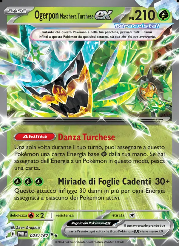 Image of the card Ogerpon Maschera Turchese-ex