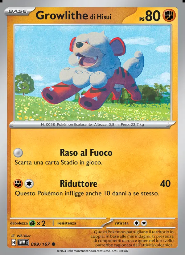 Image of the card Growlithe di Hisui