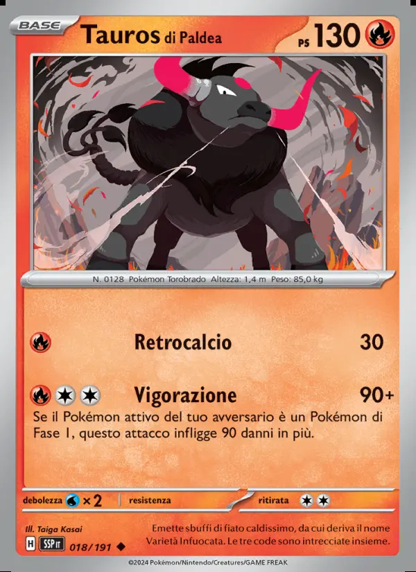 Image of the card Tauros di Paldea