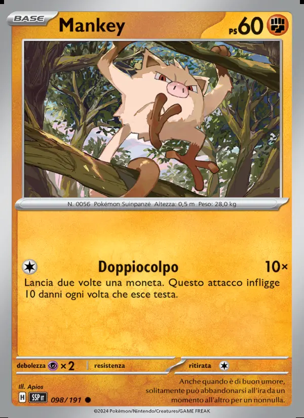 Image of the card Mankey