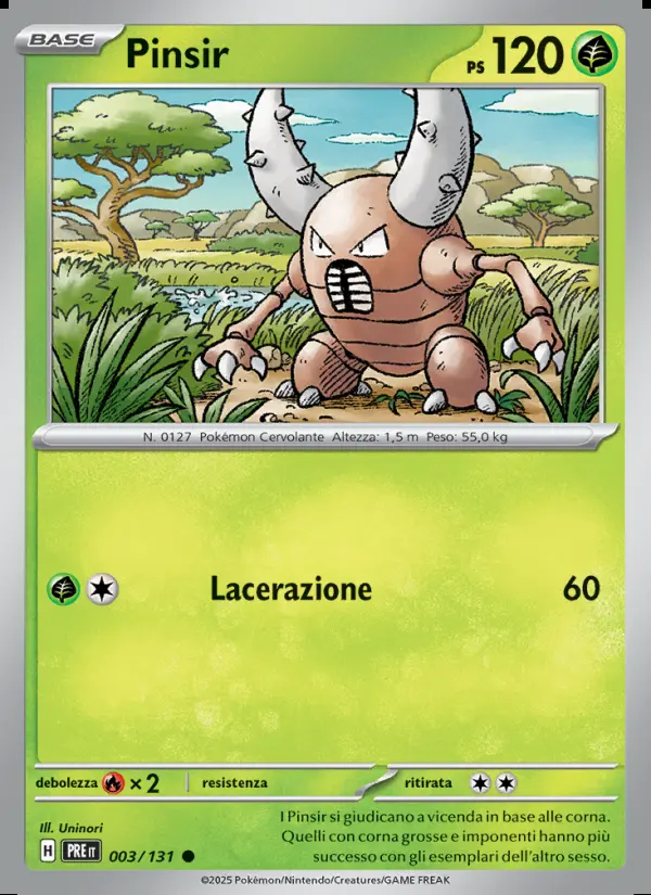 Image of the card Pinsir