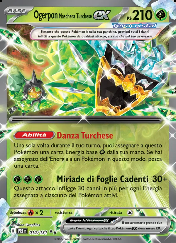 Image of the card Ogerpon Maschera Turchese-ex