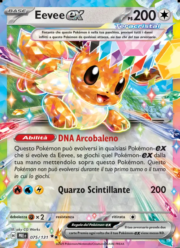 Image of the card Eevee-ex