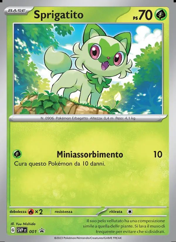 Image of the card Sprigatito