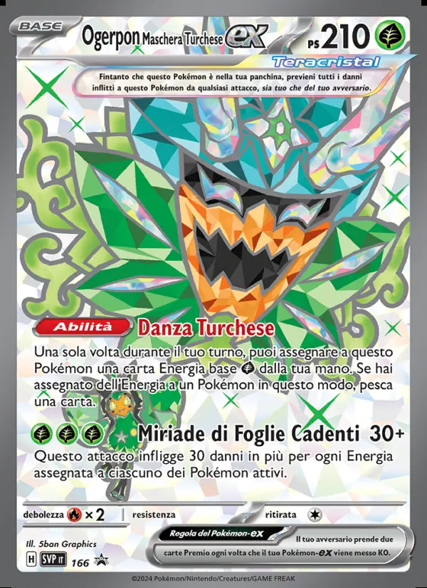 Image of the card Ogerpon Maschera Turchese-ex