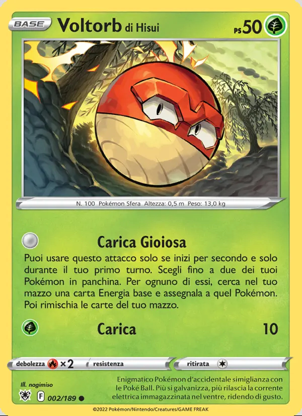 Image of the card Voltorb di Hisui