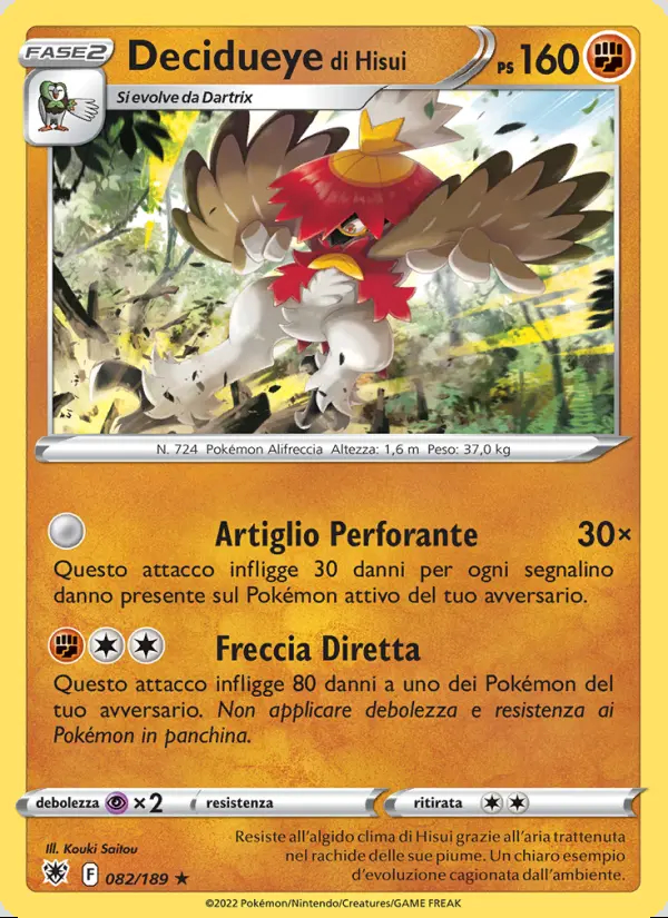 Image of the card Decidueye di Hisui