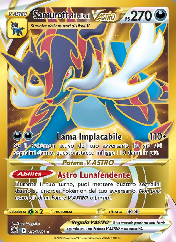 Image of the card Samurott di Hisui V ASTRO