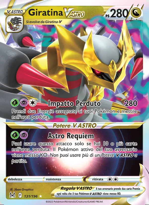 Image of the card Giratina V ASTRO