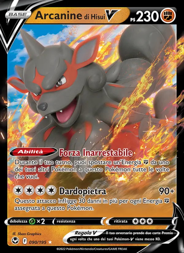 Image of the card Arcanine di Hisui V