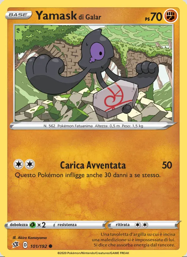 Image of the card Yamask di Galar