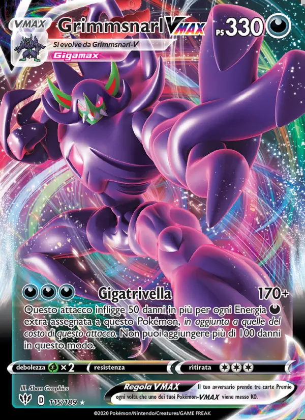 Image of the card Grimmsnarl VMAX