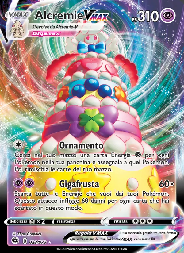 Image of the card Alcremie VMAX