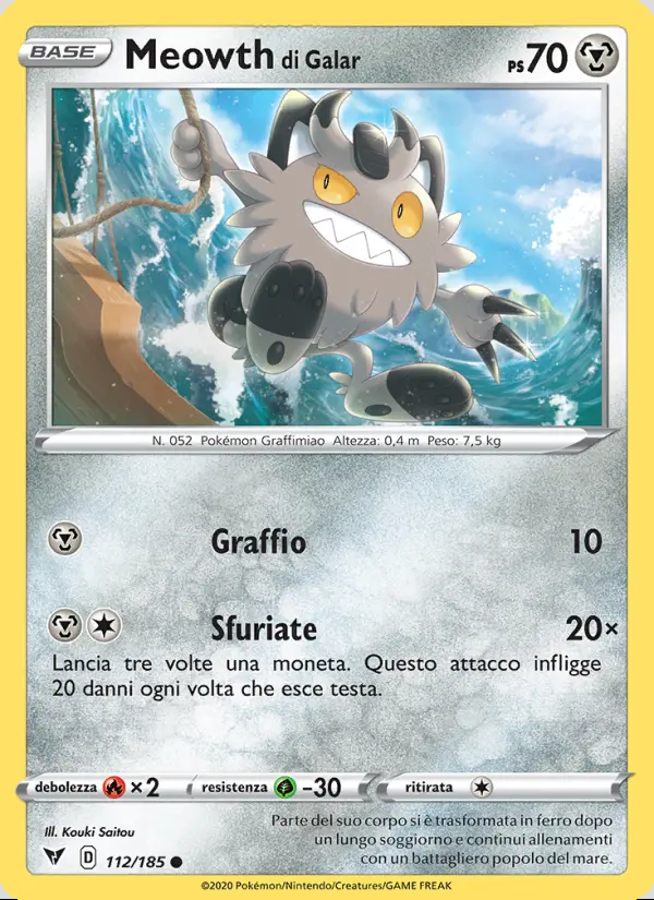 Image of the card Meowth di Galar