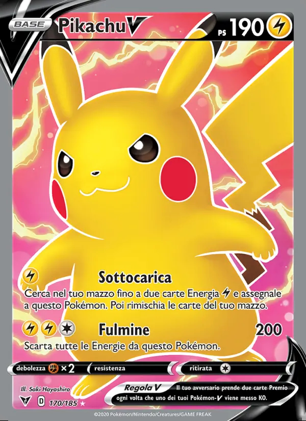 Image of the card Pikachu V