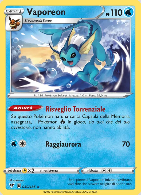 Image of the card Vaporeon