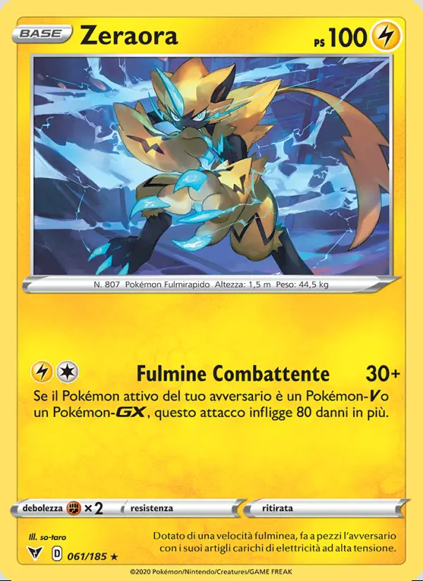 Image of the card Zeraora