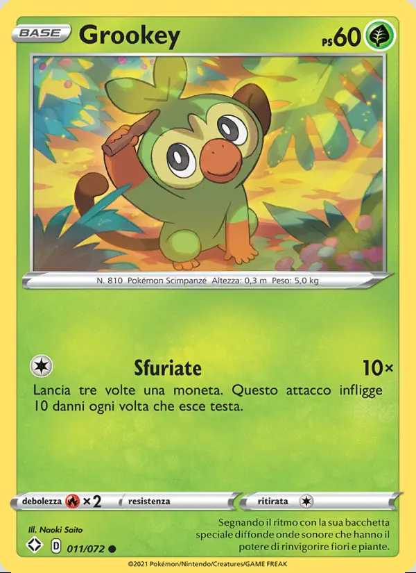 Image of the card Grookey