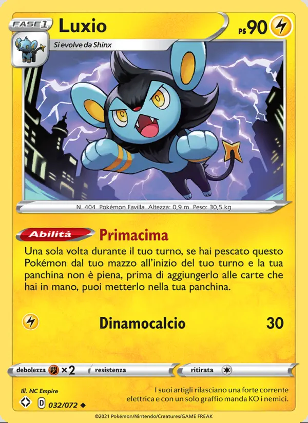 Image of the card Luxio