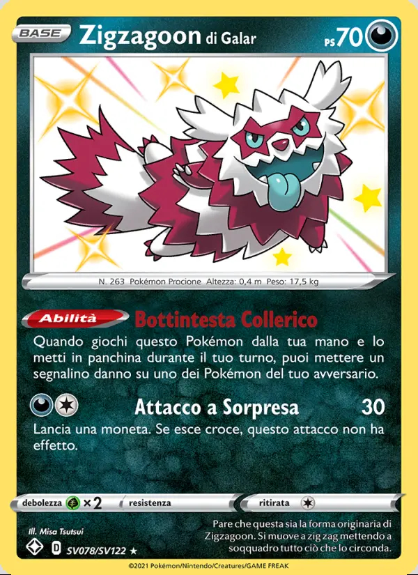 Image of the card Zigzagoon di Galar