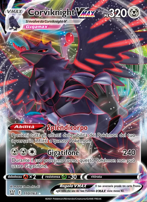 Image of the card Corviknight VMAX